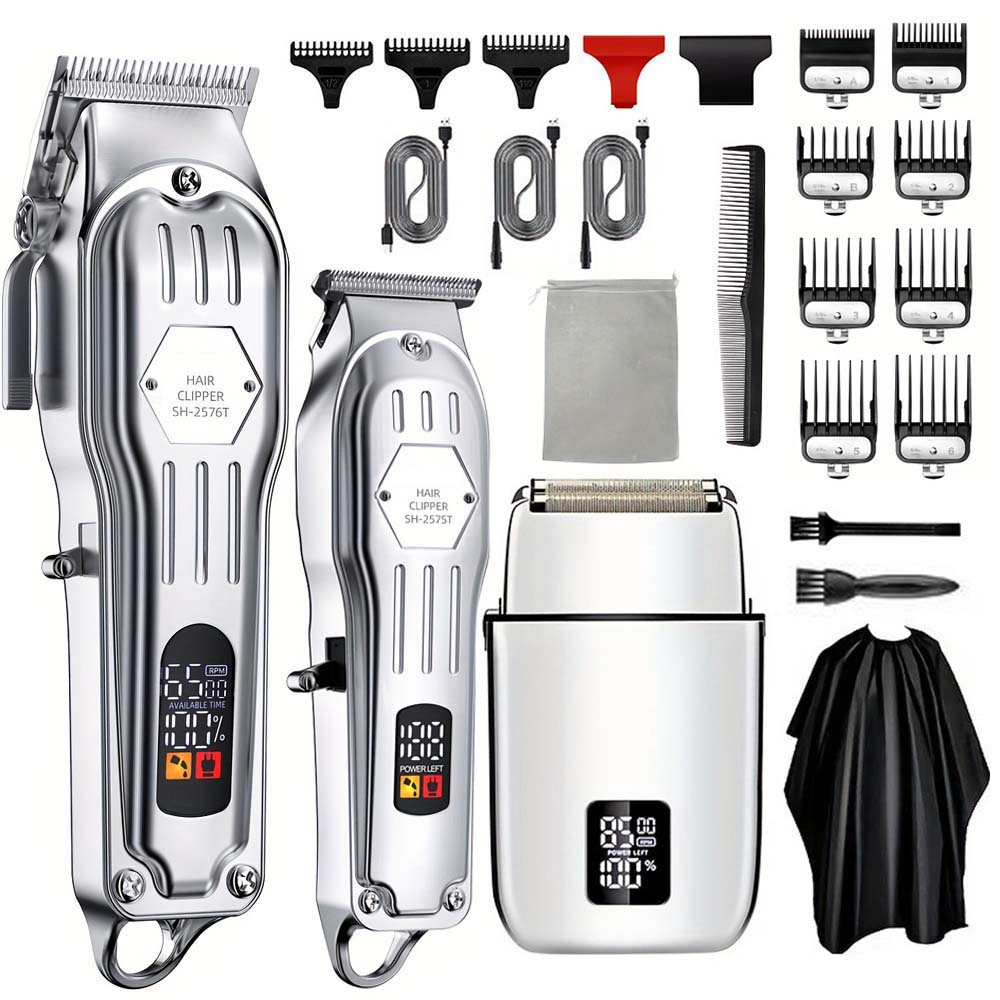 Home Barber - مجموعة ماكينة حلاقة وتشذيب الشعر الاحترافية
