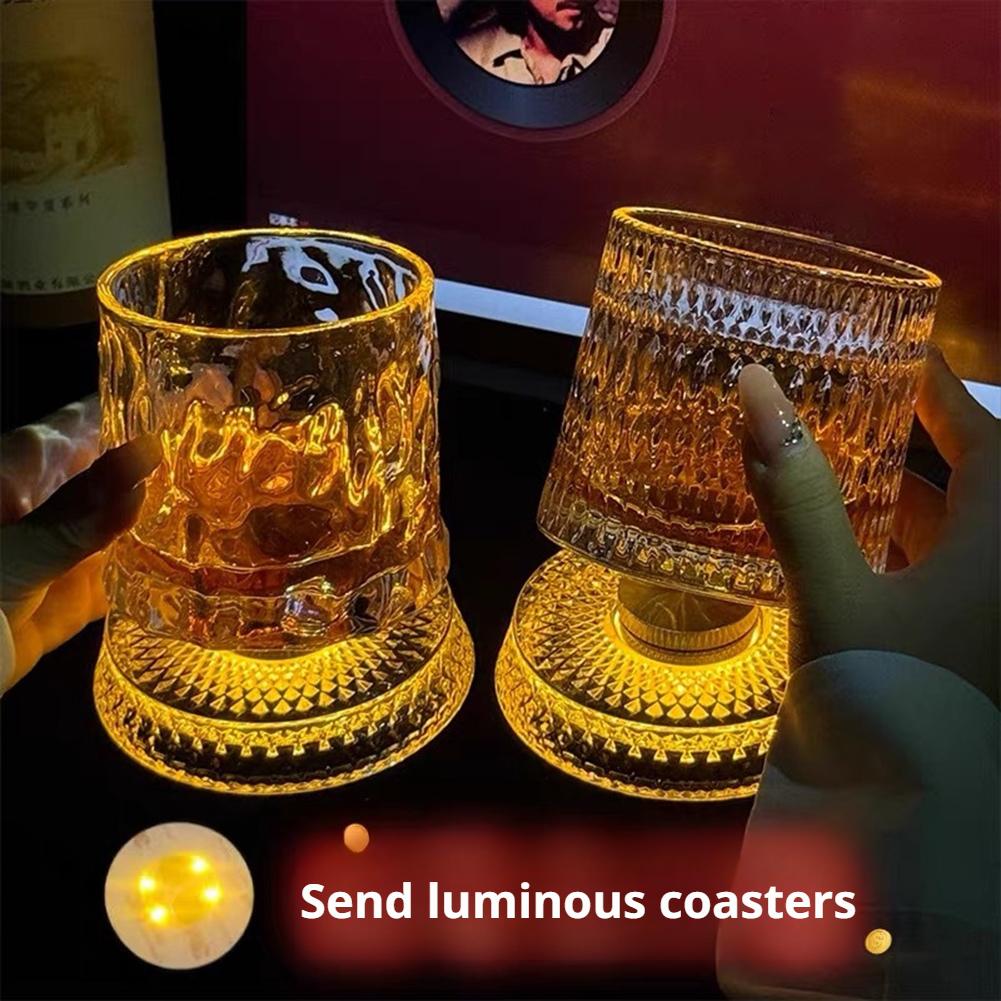 Old Fashioned Glass - 360 ° كأس ويسكي دوار مع