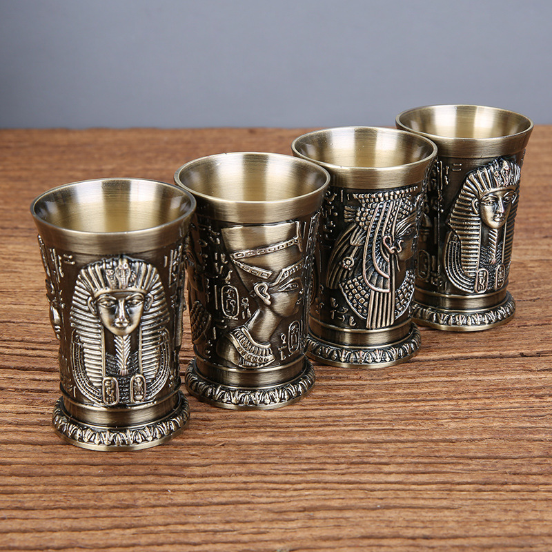 Old Fashioned Glass - زجاج مصري عتيق من البرونز المعدني