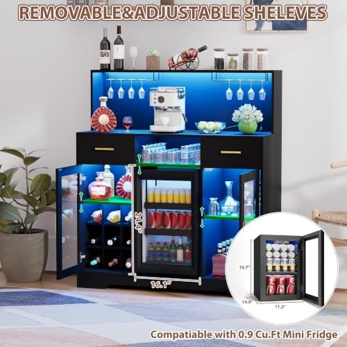 خزانة ثلاجة صغيرة مع وحدات تخز - مراجعة Home Bar And Cabinet وسعره