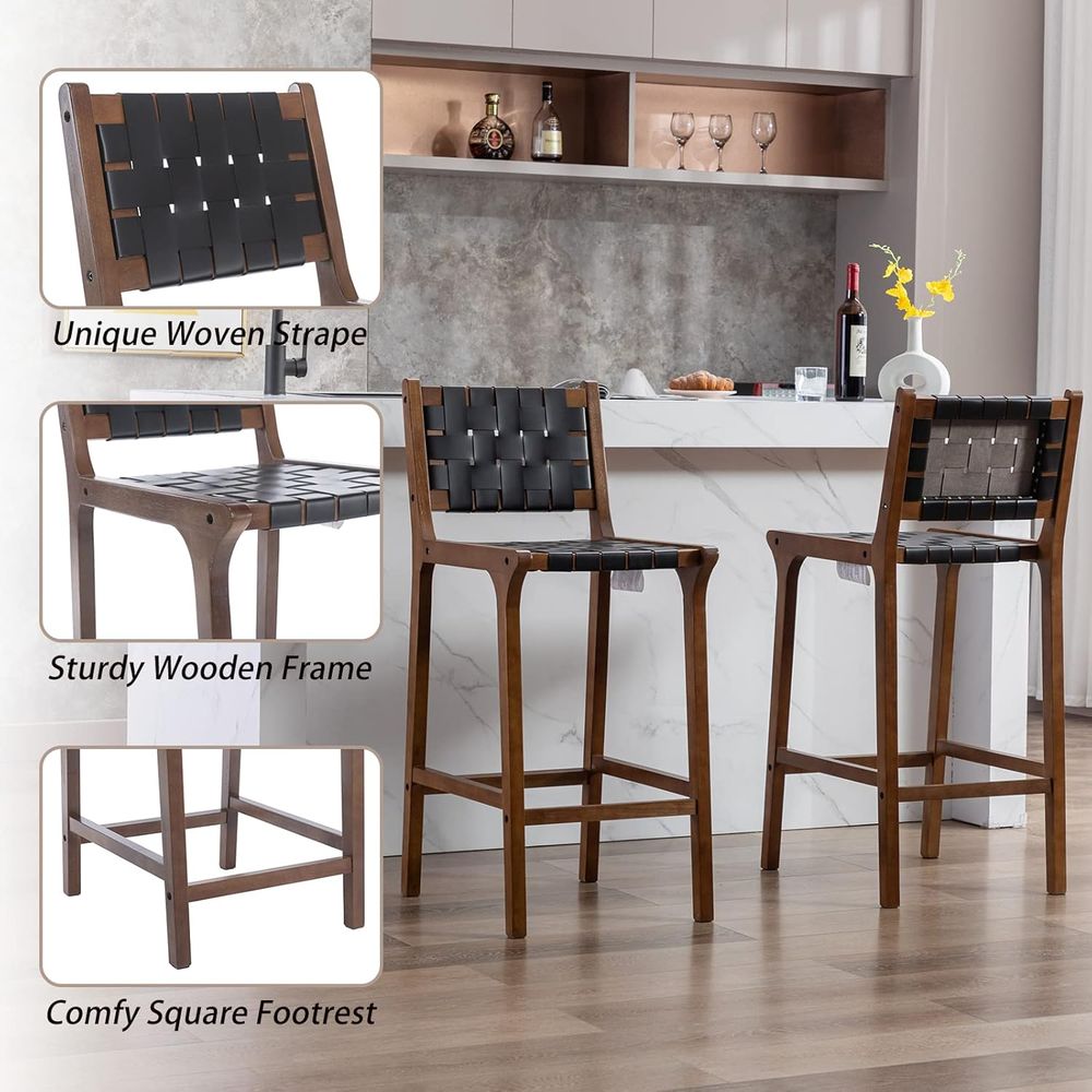 مجموعة من كرسيين خشبيين للبار، - مراجعة Home Bar Stools وسعره