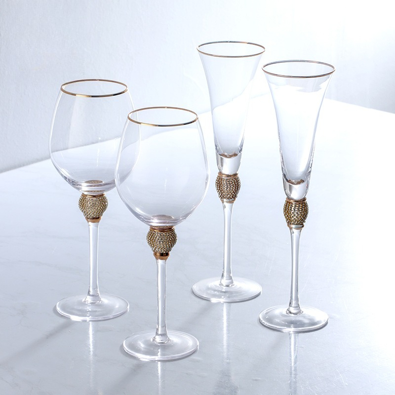 الفاخرة الماس الذهب حافة Highb - مراجعة Highball Glass Set وسعره
