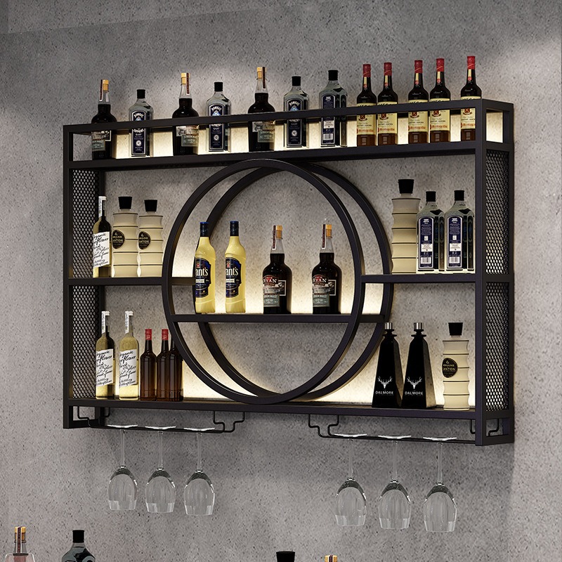 رف نبيذ للبار، خزانة نبيذ مثبت - مراجعة Home Bar And Cabinet وسعره