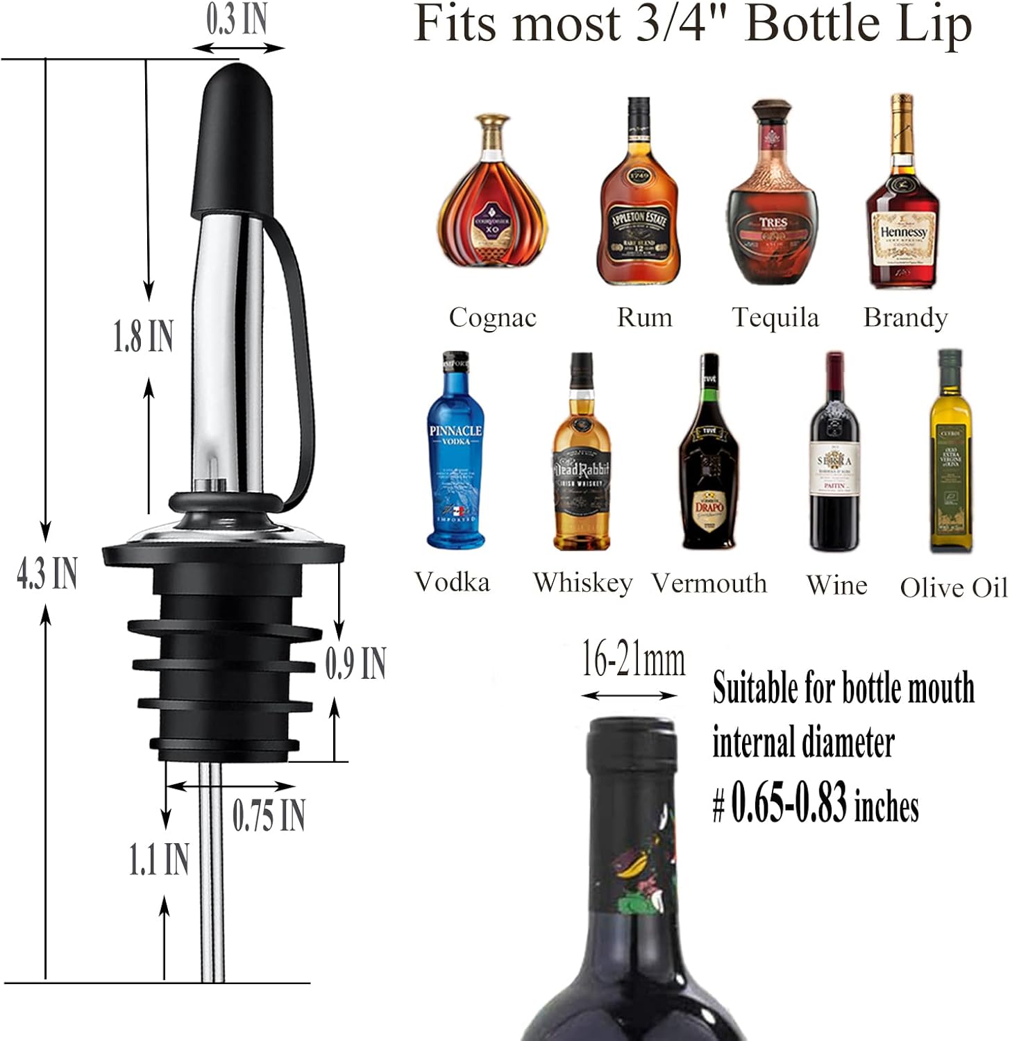 12 قطعة من فوهات صب المشروبات  - مراجعة Speed Pourer Cap وسعره