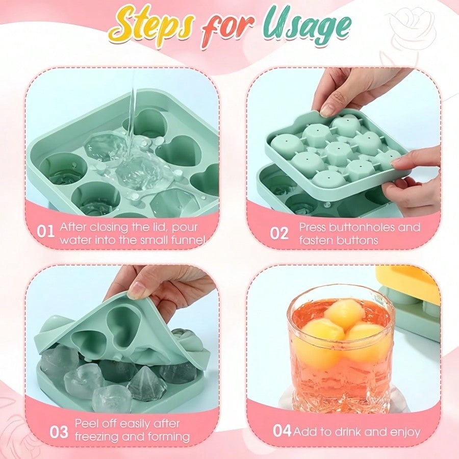 قالب ثلج على شكل قلب وردي مرصع - مراجعة Citrus Juicer Bar وسعره