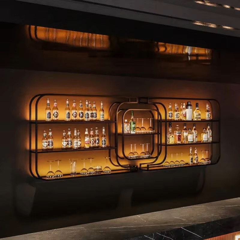 رف نبيذ بسيط من الحديد المطاوع - مراجعة Home Bar And Counter وسعره