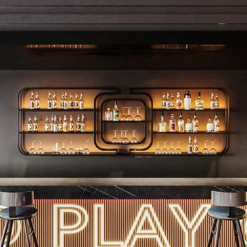 رف نبيذ بسيط من الحديد المطاوع - مراجعة Home Bar And Counter وسعره