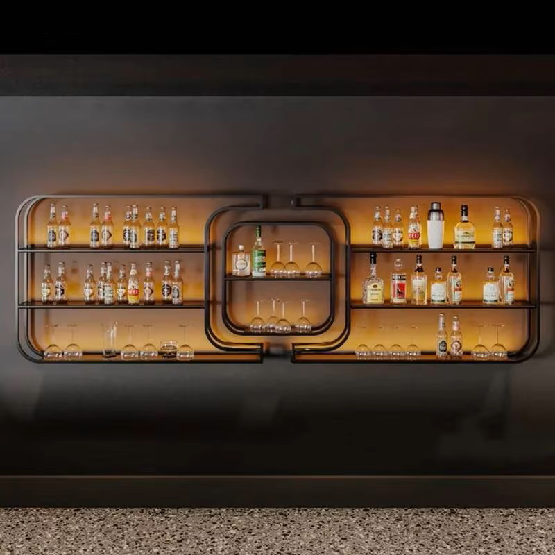 رف نبيذ بسيط من الحديد المطاوع - مراجعة Home Bar And Counter وسعره